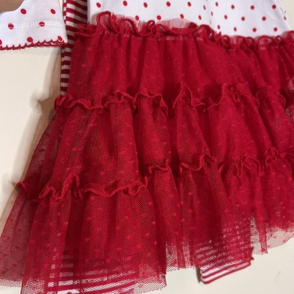 Little Me Christmas Tree Embellished Top, Leggings & Headband Set NWOT Size 9M - Picture 4 of 8